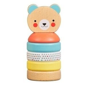 Petit Collage Happy Bear Wooden Stacking Toy​​​